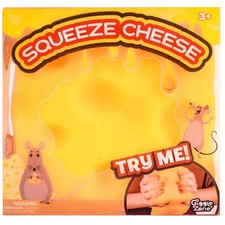 Giggle Zone Squeeze Cheese Large Block Squishy Sensory Fidget Toy Sunny Days