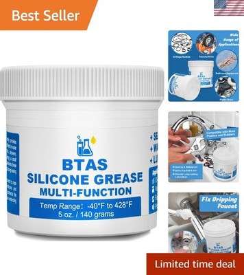 5 Oz High-Temperature Silicone Grease for Durable O-ring and Gasket Protection