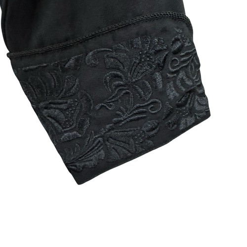 Scully Large Western Pearl Snap Shirt Embroidered Black Long Sleeve Mens READ - Picture 8 of 16