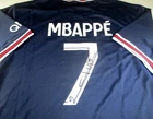 Kylian Mbappe / Autographed Paris Saint-Germain Pro-Style Soccer Jersey / COA