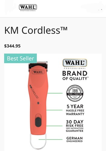 Wahl Professional Animal KM10 2-Speed Brushless Motor Pet, Dog, and Horse
