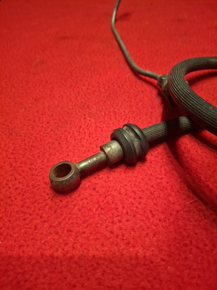 Honda CB350F 1973 cuatro CB350 LÍNEA DE CABLE DE FRENO DELANTERO líquido de conexión OEM Foto 2 de 4