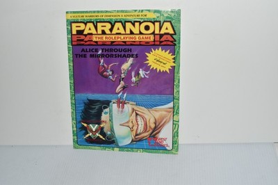Paranoia / Cyberpunk RPG ~ Alice Through the Mirrorshades 1989, West E -(RPB570)