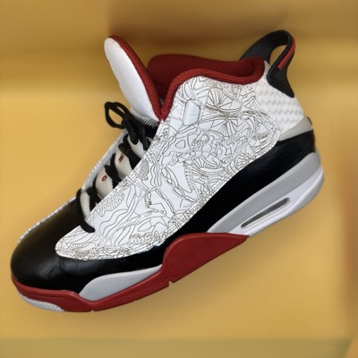 Jordan Dub Zero Varsity Red 2020 White Black Men's Shoes 311046-116 Size 12