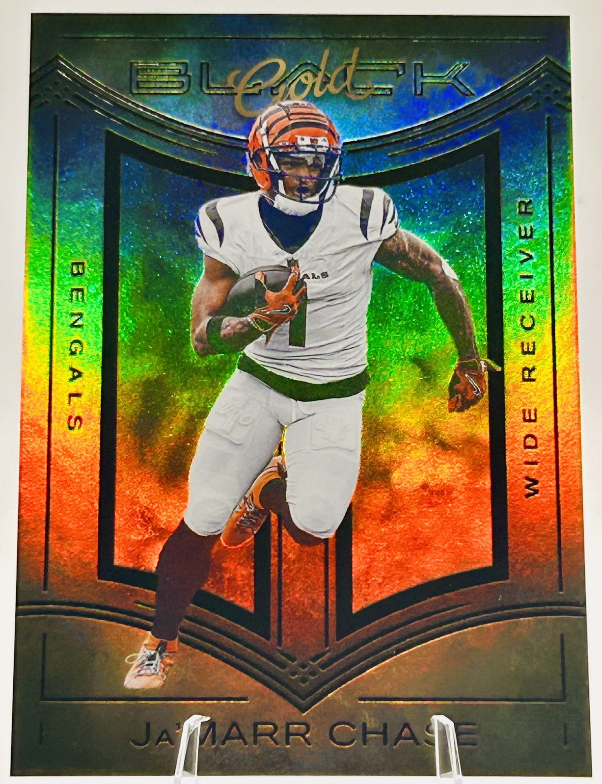 Ja’Marr Chase 2025 Panini Black #6 Black Gold Bengals Case Hit Bengals