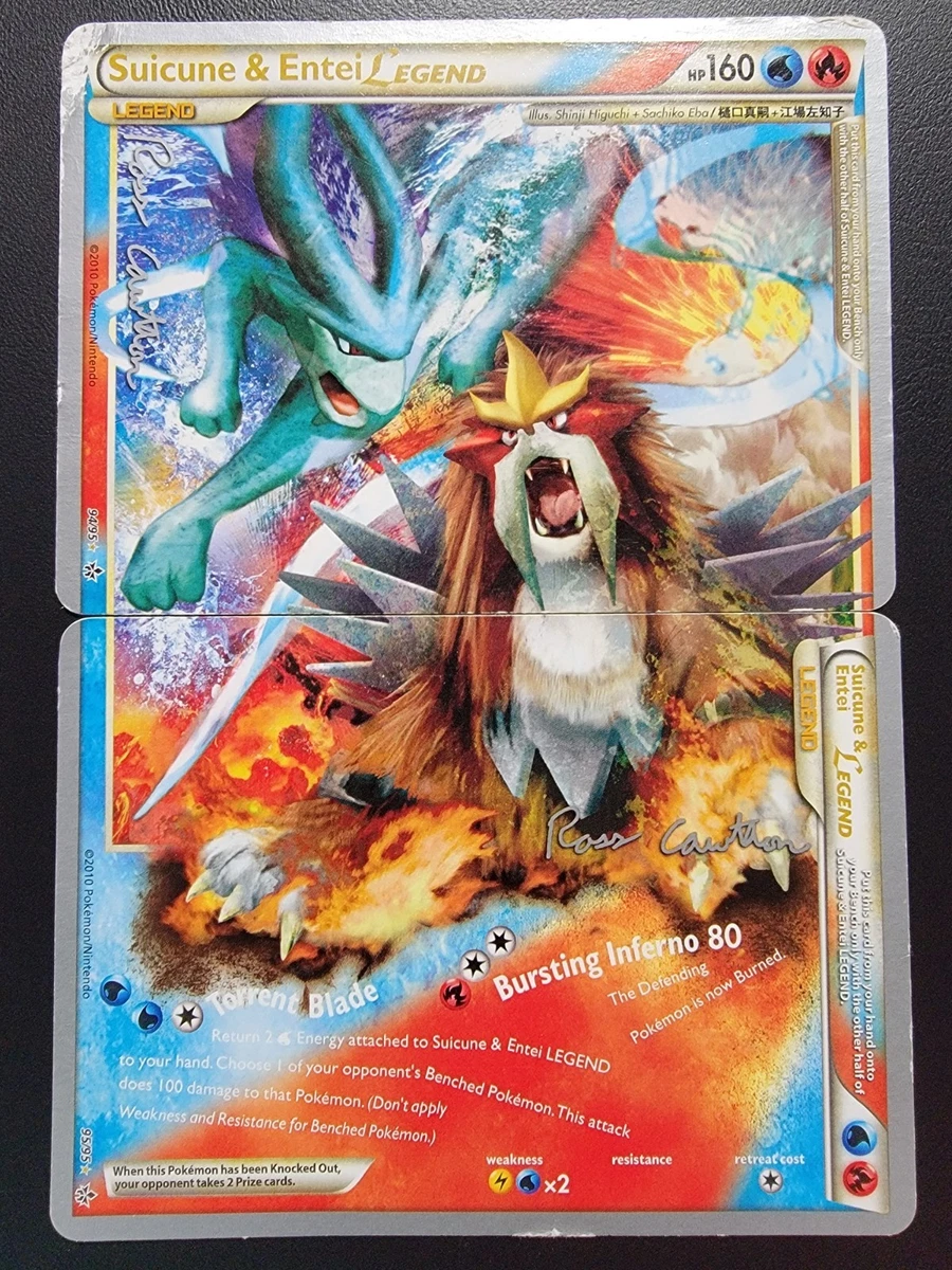 Preços baixos em Cartões TCG de Pokémon Suicune & Entei Legend | eBay