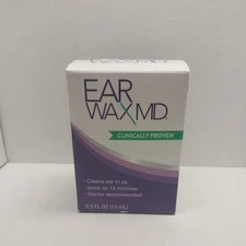 Eosera EARWAX MD Earwax Cleaning Kit with Rinsing Bulb 0.5 Oz Ear Drops NEW