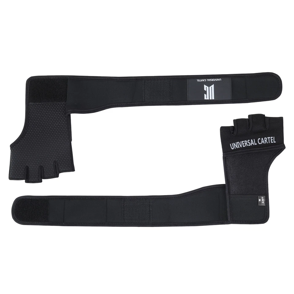 Guantes de gimnasio de fitness guantes de entrenamiento de levantamiento de pesas con agarre de soporte para envoltura de muñeca Foto 3 de 4