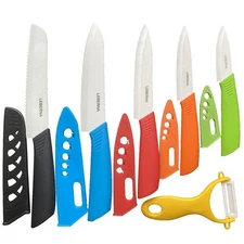 Ceramic Knife Set Knives Set for Kitchen Ceramic Kitchen Knives Col... Fast Ship