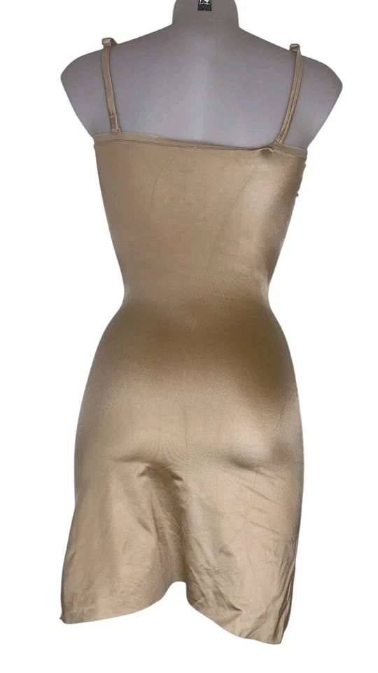 Vestido Spanx Feminino Modelador Dourado Emagrecimento Suave Elástico Modelador Slip - Imagem 2 de 4