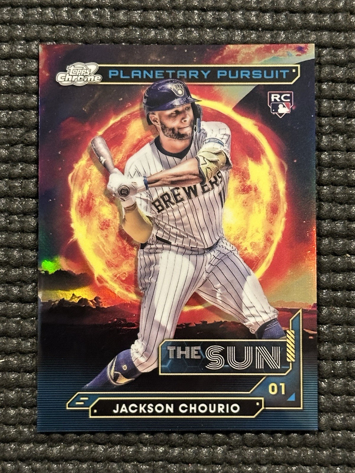 2024 Topps Cosmic Chrome - Planetary Pursuit Jackson Chourio #PPS-9 Sun (RC)