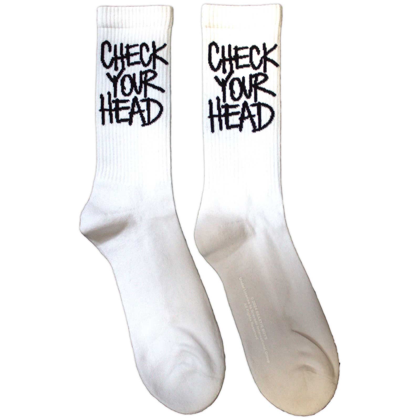 The Beastie Boys Unisex Terry Socks Check Your Head (UK Size 7-11) Official
