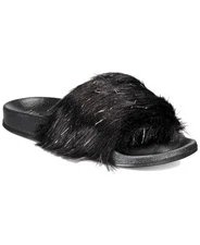 INC International Concepts Women’s Faux-Fur Slide Slippers
