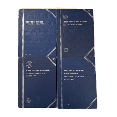 Lot Of 4 EMPTY Coin Collecting Folders NO COINS Fast Shipping Lot 77