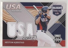 2020 Panini Elite Extra Edition USA Baseball Material Black Heston Kjerstad 6q5