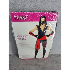 Spirit Halloween Deadly Ninja Costume Adult Large 12 14