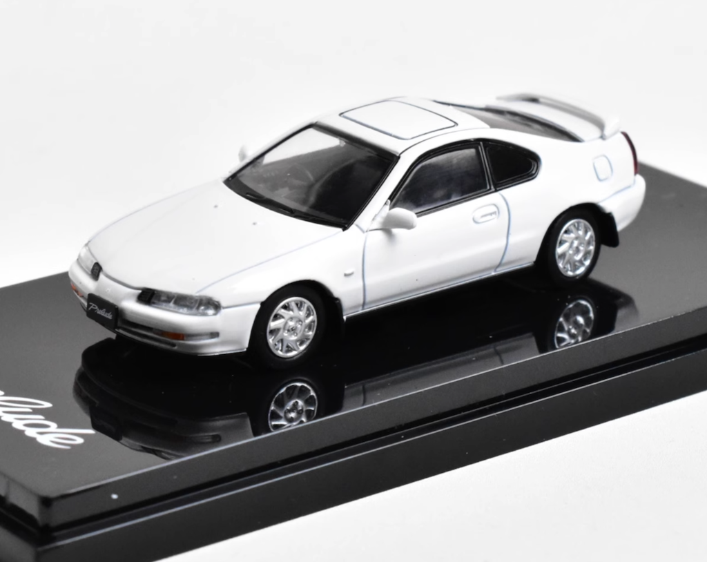 BN Hobby Japan 1:64 White Honda Prelude Coupe Diecast Metal Sports Car Model