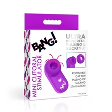 Bang! Mini Clitoral Stimulator Vibe Purple - Discreet Suction Mounted Vibrator