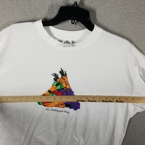 Nike Shirt Men's Size Large Summit White ACG Hike Fruits & Veggie Dri fit Tee L - Picture 7 of 11