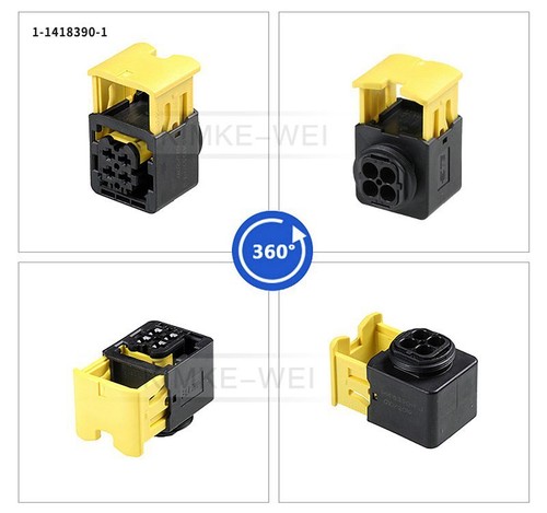 4 Way/Pin TE HDSCS MCP Automotive Male Female Connector Plug Socket Kit New - Picture 5 of 8