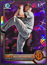 2022 Bowman Draft Sapphire 1st Purple Refractor /10 William Kempner #BDC-3