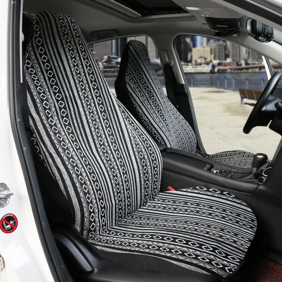 Universal Grey Front Seat Covers Saddle Blanket Seat Cover Pad fit for