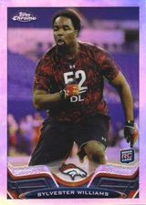 2013 Topps Chrome 🏈Sylvester Williams🏈 Refractor Parallel Rookie Card #145