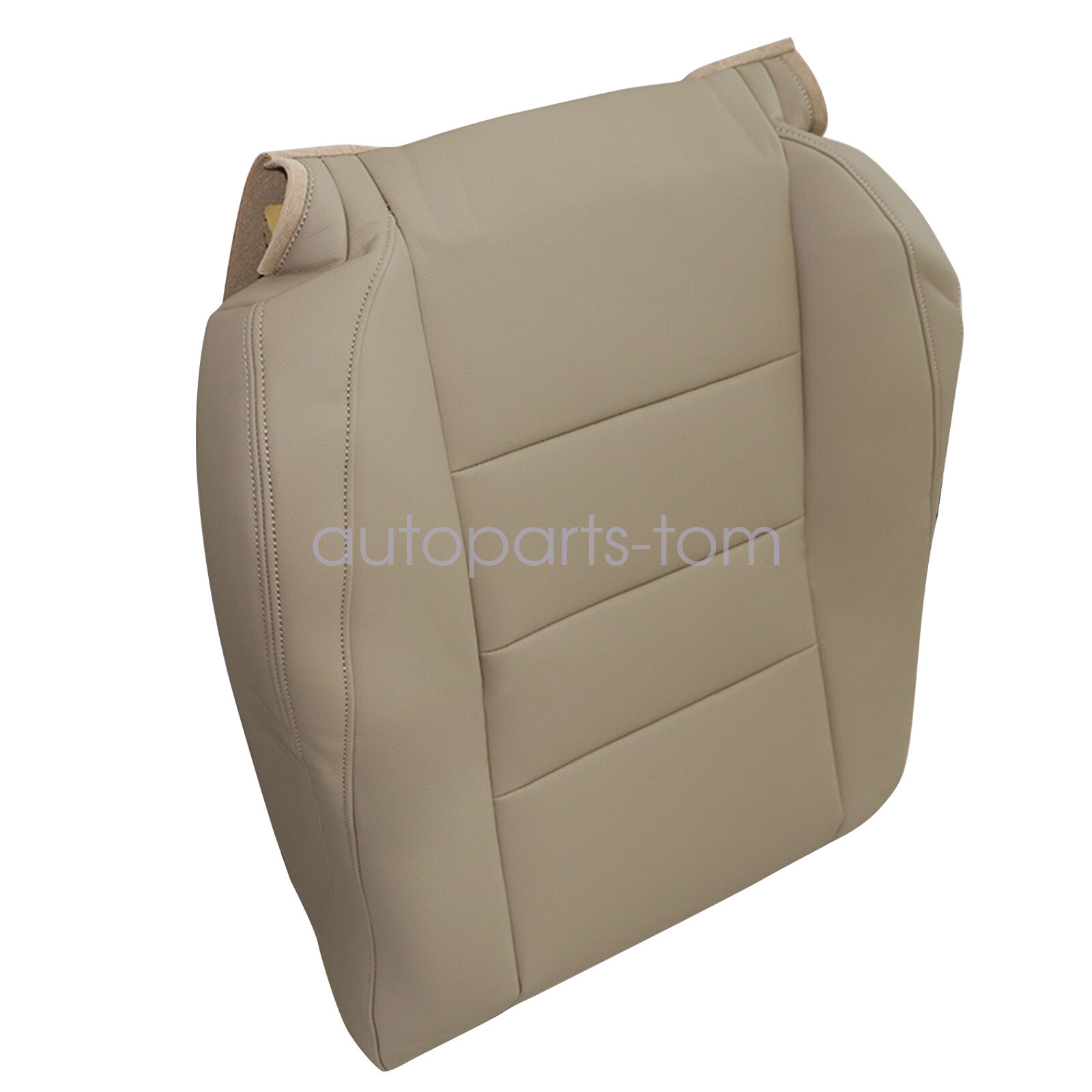 Fits 08 to 12 Honda Accord Driver Lean Back Replacement Leather Seat Cover Tan