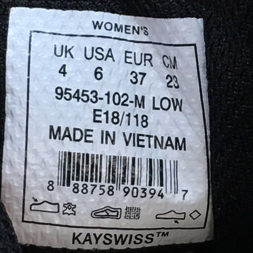K Swiss Shoes Donna 6 Corte Frasco Casual Sneakers Basse 95453-102 Pelle Bianco - Foto 14 di 20