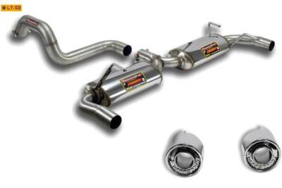 Supersprint Duplex Sportauspuff Fiat 500 Abarth 1.4  je 1x100mm Backfire Look