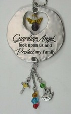 K1 Guardian Angel look upon us protect my family JOURNEY CAR CHARM Ganz