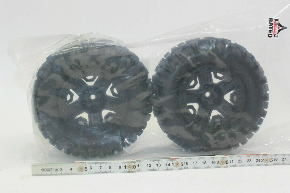 TRAXXAS TRX 6792 Reifen auf 2.8 Felge schwarz SLEDGEHAMMER (2) für Rustler NEU - Bild 2 von 4
