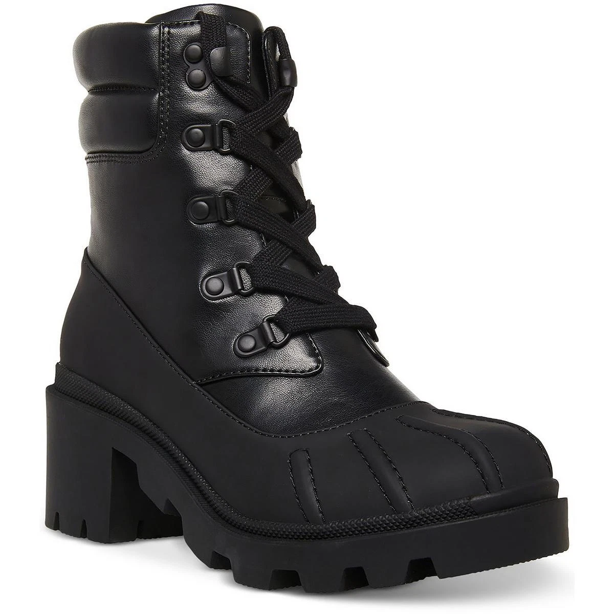 Madden Girl Womens Bubbles Zipper Platform Chunky Ankle Boots