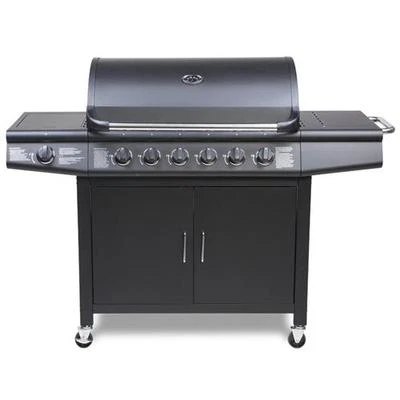 CosmoGrill Outdoor Gasgrill Edelstahl 6+1 mit Seitenbrenner BBQ