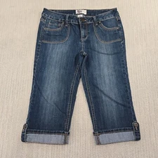 So Jean Shorts Womens 7 30 Waist Blue Denim Skimmer Dark Wash