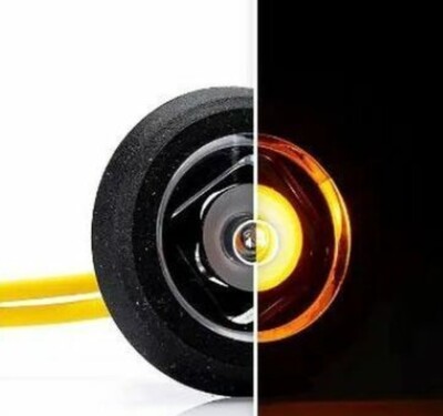 LED Begrenzungsleuchte Gelb Positionsleuchte 12V 24V LED Umrissleuchte  Ø 32 mm