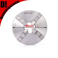 4 Backenfutter 80 mm Vierbackenfutter Präzisions Stahl Drehbank Lathe Chuck