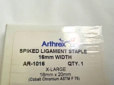 Arthrex AR-1016 Spiked Ligament Staple 16mm X 20mm