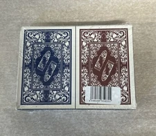 Bullets Playing Cards 4 Pips 2 Decks Poker Waterproof Plastic Blue/Red