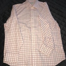 Mens Banana Republic Buttondown Shirt Large 16/161/2 Red White PERFECT CONDITION