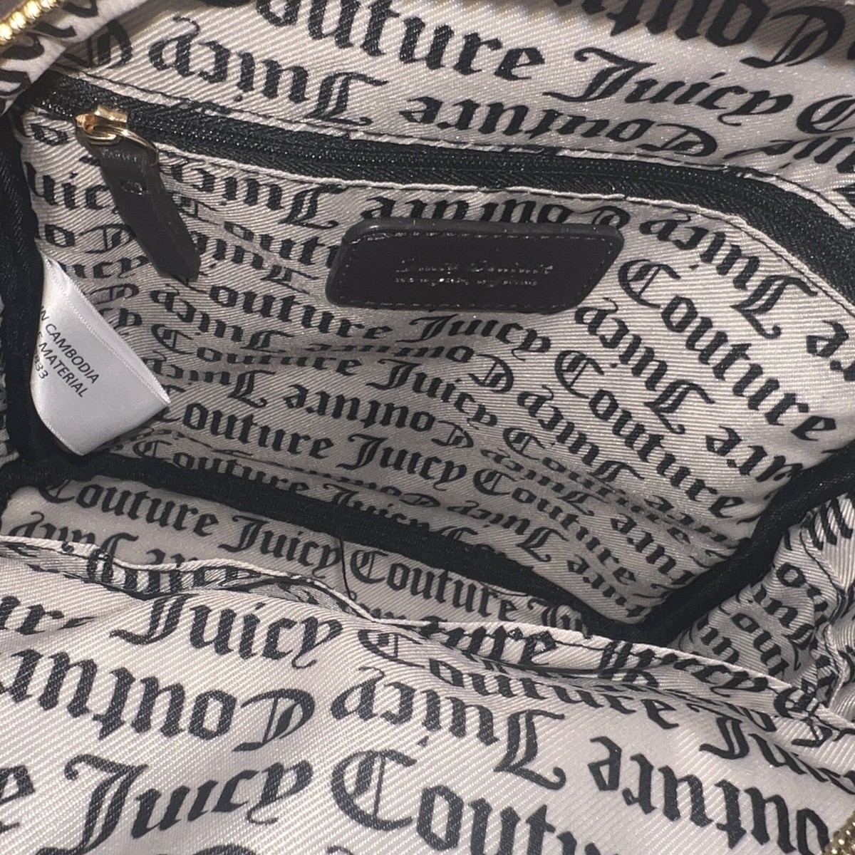 新品＊正規品 Juicy Couture ミニリュック ベロア スエード 黒 Juicy Couture Luxury Mini Backpack Size 8