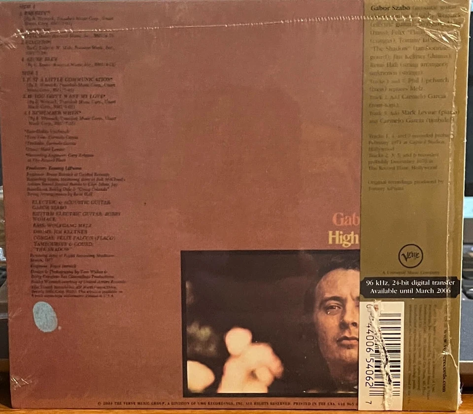 Gabor Szabo – High Contrast CD SEALED Verve jazz - Image 2 of 2