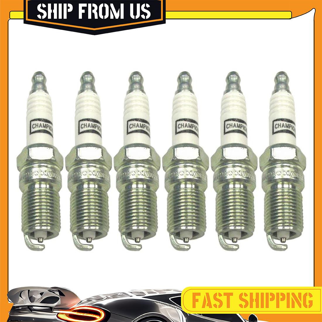 Champion Spark Plug Spark Plug 6x For Mazda B3000 1994-2008 Lincoln LS 2003-2005