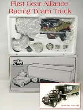 First Gear 1960 Mack B-61 Tractor & Trailer Alliance Racing Stock No. 19-1447