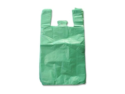 AKPACK (2,99€/100Stk.) 1000x Hemdchentragetaschen 22my Plastiktüten - 32x20x60cm grün