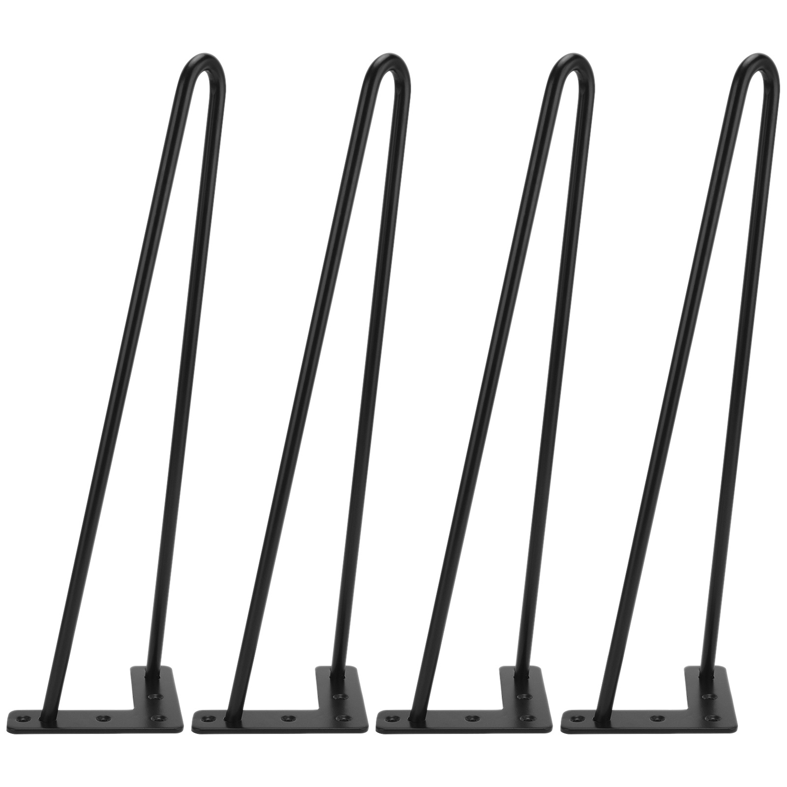 4X Premium Hairpin Legs 16inch 2 Rod Furniture Coffee Table Leg Fully