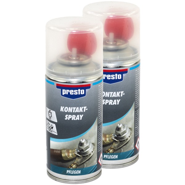 Presto Kontaktspray Kontaktreiniger Elektronikpflege 429910 2 X 150 Ml-image