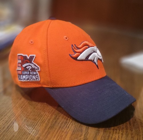 Denver Broncos New Era 9Forty 3X SB Champs NFL Gorra de Béisbol Naranja Ajustable - Imagen 2 de 7