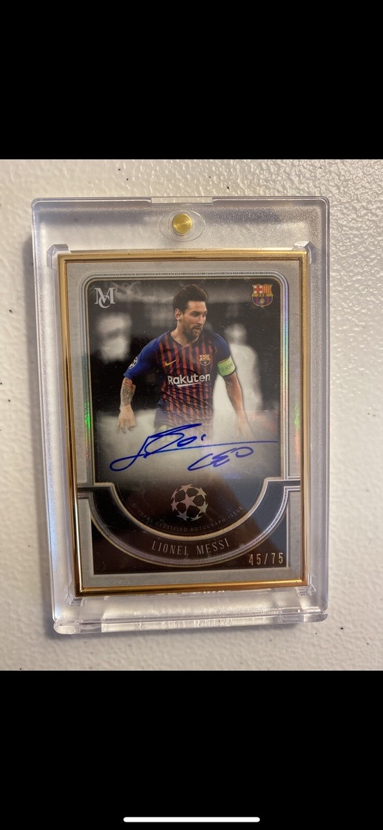 Lionel Messi 2018/19 Topps Museum Collection Auto Autograph Framed