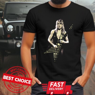 Randy Rhoads Playing Guitar Unisex Black Shirt, Gift For Fans